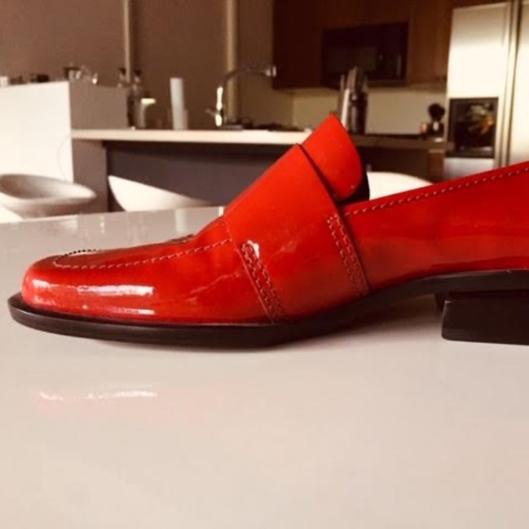 NEW Enzo Angiolini Red Patent Loafers - Picture 5 of 16